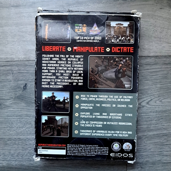 Republic The Revolution PC Game by Eidos *untested* - Picture 3 of 7